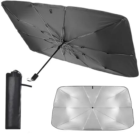Parabrezza anteriore universale per auto, protezione UV isolamento ombrello pieghevole per auto, per la maggior parte dei modelli