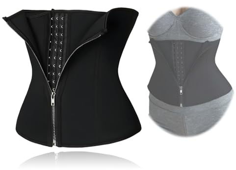 YzmrBdqc Waist Trainer for Women Weight Loss,Seamless Postpartum Recovery Belt,Control Body Shaper Cinche,Neoprence Workout Sweat Belt,Girdle Corset Hourglass Body Shaper(Size M) Black