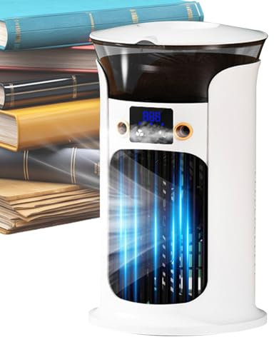 Climatiseur personnel – AC portable, mini climatiseur de 25,5 cm – Refroidisseur d'air USB compact avec télécommande pour une installation rapide, idéal pour la maison, les bureaux, les dortoirs et