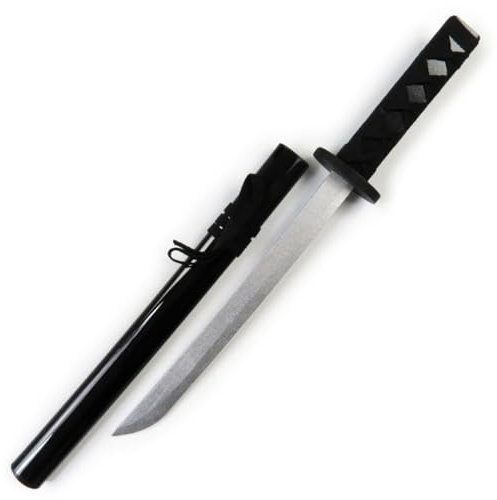 Wooden Samurai Sword Katana, Ninja Sword with Sheath, Samurai Anime Stage Prop Martial Arts Practice 55cm