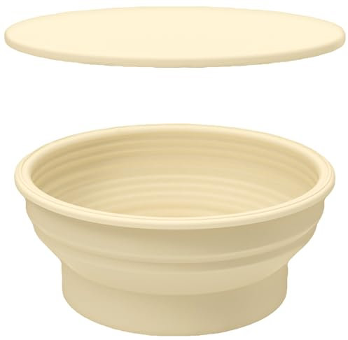 Panier à pain rond pliable avec contrôle de la température électrique en silicone, bol de fermentation au levain, outil de cuisson professionnel
