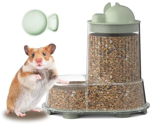 Gamelle d'eau pour Hamster Mangeoire Et Abreuvoir Détachable avec Rangement