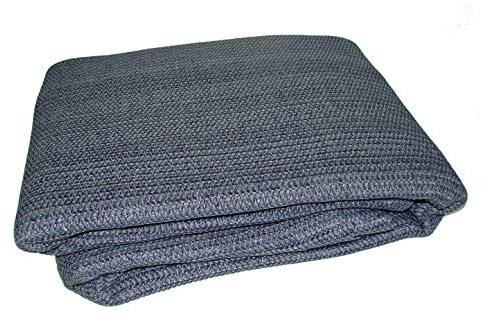 Breathable Caravan Awning Carpet Weaveatex Motorhome Tent Groundsheet Matting - Blue/Grey (2.5m x 3m)