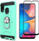 Cuoqing Hülle für Samsung Galaxy A20e, Samsung A20e Hülle 360 Grad Ring Handy Hüllen Bumper Schutzhülle Hull für Samsung Galaxy A20e Handyhülle,Mint
