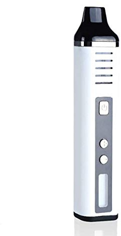 Dry Herb Vaporizer Pathfinder, Portable Herb 1800mAh Battery Full Temperature Control LCD Display Aromatherapy Herbal Evaporator USB Charging, Advanced Temperature（White）Nicotine Free Empty Device
