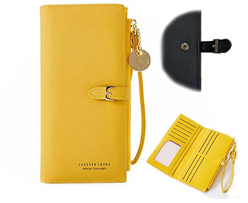 Kreditkortsplånbok för kvinnor, gUL, Clutch Wallet, Avslappnad