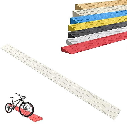Yqyc 1–5,5 cm Hohe Tragbare Bordsteinrampe, rutschfeste Schwellenrampe Türschwellenrampe Für Türen, Badezimmer, Supermärkte, Garageneingänge, Schneidbar (Color : Beige, Size : 100x10x3cm)