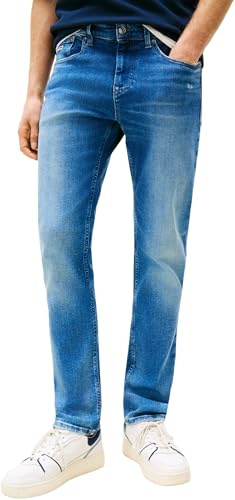 Tommy Jeans Scanton Slim Ai3335 Dm0dm21903 Pantalones, Mezclilla (Mezclilla Mediana), 33W / 32L para Hombre