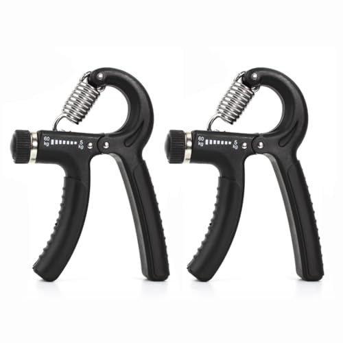 Youery Set med 2 handtränare underarmstränare, professionell fitness handtränare, 5–60 kg justerbar handtränare, greppkraft tränare halkfri för idrottare och återhämtning av handen