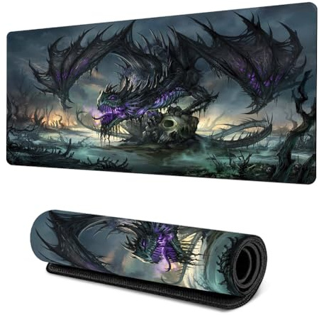 MEZHEN tapis Dragon souris Bureau XL Anime Tapis Gamer Déco Dinosaures