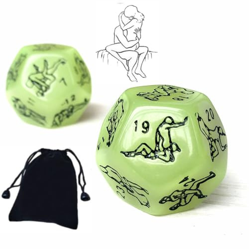 AJOHBM Dadi Poliedrici con giochi per coppia e letto di tavolo da carte + in regalo da camera 2PCS per intrattenimento