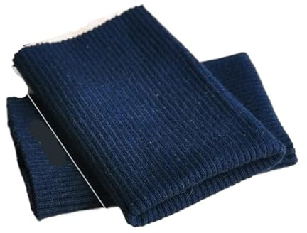 Chaqueta de plumón 2 piezas con escote, puños y mangas, falsas, tejido universal antisuciedad, banda elástica acanaladas Para PuñOs(Midnight blue)
