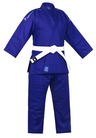 adidas Judo Blue Gi Kostym för vuxna, barn, män, kvinnor, 350 g, 110 120 130 140 150 160 170 180 190 170 cm