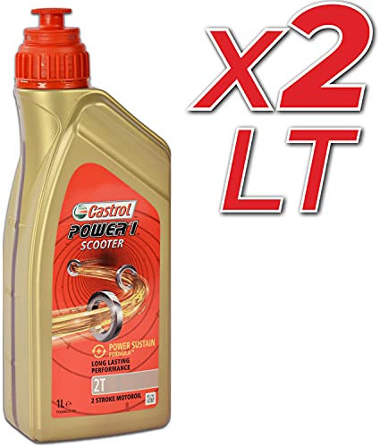olio motore moto e scooter Castrol Power 1 scooter 2T Confezione 2x1lt.