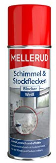 MELLERUD Schimmel & Stockflecken Blocker | 1 x 0,2 l | Weißes, hochdeckendes Farbspray gegen Schimmel- und Stockflecken und zahlreiche Verschmutzungen