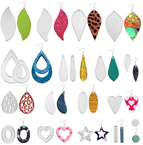 OOTSR 19 Pz Fustelle per Orecchino, Fustelle Stencil Cutting Dies per DIY Scrapbooking Album di Carta del Mestiere Biglietti