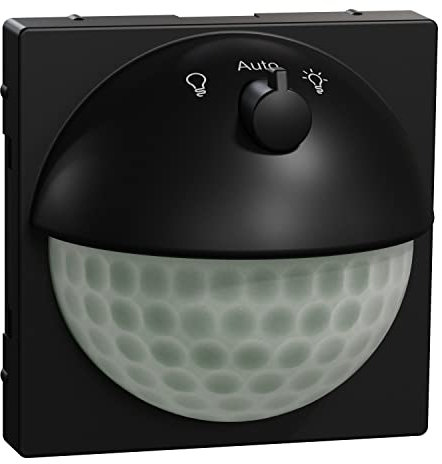 Schneider Electric Merten MEG5711-0403 ARGUS 180 UP Sensor-Modul mit Schalter, Für System M Bewegungsmelder für den Innenbereich mit Unterkriechschutz, 1.1m, Schwarz Matt