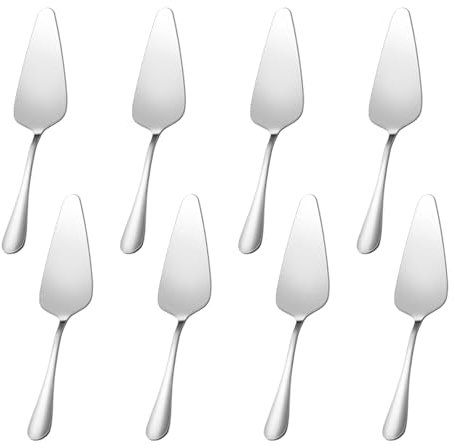 WEFINEST 8 Pièces Serveur de Pizza,Pelle à Gâteau Acier Inoxydable,Pelle à Tarte en Acier Inoxydable,Tarte Dentelée en Acier Inoxydable,Pelle à Tarte Pelle pour La Maison La Cuisine La Fête