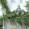 Künstliche Norfolk-Kiefer-Girlanden, Weihnachtsdekoration, 150 cm, künstliche Tannengrün, Zypressen-Girlande, natürliche Haptik, Dekoration für den Innen- und Außenbereich, Weihnachten, Tischkamin (B)