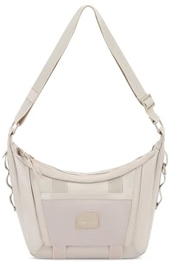 Johnny Urban Crossbody Bag Damen Herren Beige - Liv - Umhängetasche im Halbmond Stil - Moon Bag - Tasche mit Verstellbarem Gurt - Wasserabweisend