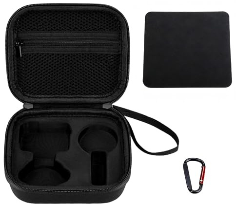 Alyxen Funda de Transporte para Accesorios Insta 360 GO 3S/GO 3, Funda Protectora Rígida con Paño para Limpiar Gafas y Mosquetón, Accesorios para Cámaras de Acción para Vlogging