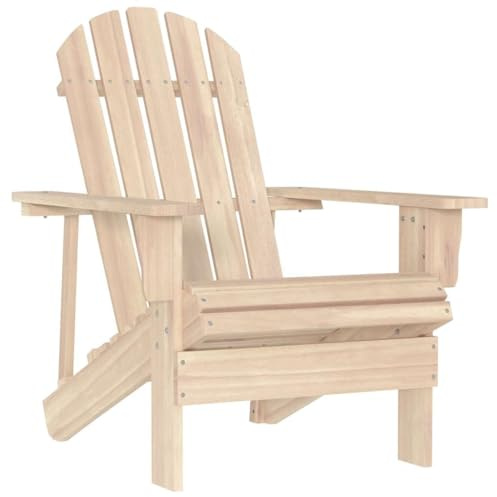 Drainlyn Adirondack Trädgårdsstol av massiv gran 69,5 x 86,5 x 89,5 cm med armstöd, väderbeständig och robust, perfekt som balkongstol, terrassstol, relaxstol för utomhus, lounge och camping