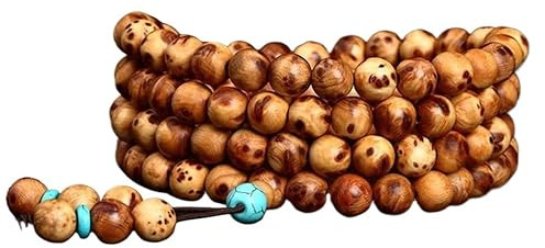 Buddhistiska radband, Buddhist Prayer Beads Armband,pärlarmband,Bönepärlor,Premium Thuja Beaded Halsband