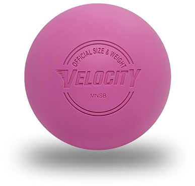 Velocity Practice Lacrosse Balls - 1, 2, 3, 6, 12, 18, 24, 36, 60 and 120 Packs - Official Size and Weight - Pink