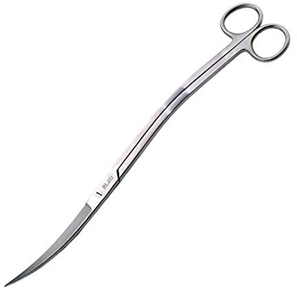 Blau Aquaristic BA-7790050 Plant Shears Stainless Steel Wavy
