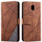 SONWO Case for Galaxy J5 2017 Case, Premium Leather Flip Wallet Case Magnetic Closure Card Slots Kickstand Phone Case for Samsung Galaxy J5 2017, Brown