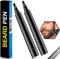Prreal 2Pcs Black Beard Pen, Natural Beard Filler For men, Waterproof & Sweatproof Beard Pencil, Long-Lasting Beard Filling Pen To Fill, Define & Sharpen Hair, Beard & eyebrow Colour#Black