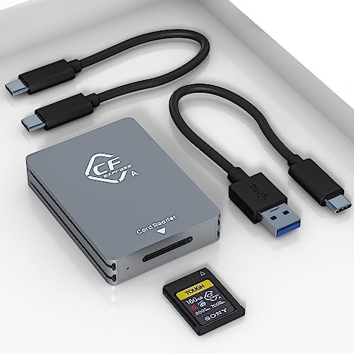 CFexpress Typ A Kartenleser USB 3.1 Gen2 10Gbps SuperSpeed Sony Cfexpress Typ A Leser Tragbares Aluminium Sony Cfexpress Typ A Kartenleser USB C für Cfexpress Typ A Karte