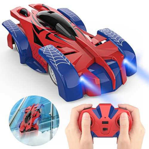 Coche Teledirigido Niños 3 4 5 6 7 8 9 años, 2.4GHz Coche Radiocontrol Rotación 360° Drift RC Car Coche Sube Paredes Recargable Coche Juguete, Juegos Regalo Cumpleaños Navidad Niñas Niños