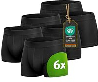 Kemes Boxershorts för män, bomull, 95 % elastan, 5 % kalsonger, 6 st män, underkläder, andningskudde