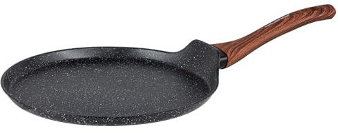 Florina MASTER BLACK Sartén de aluminio para crepes de 26 cm | Revestimiento antiadherente | Para todo tipo de placas, incluida inducción | Mango ergonómico soft-touch