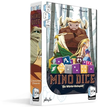iello | Mino Dice | Det spännande tärningsspel för 3–6 spelare från 8 år | Strategiskt familjespel med stigande spänning | Perfekt för spelkvällar och fester!
