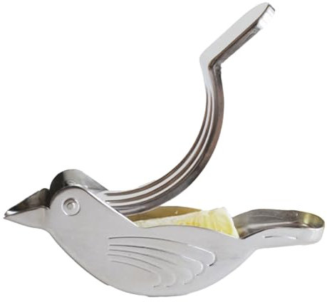 Extracteur de tranche de citron - presser de poche, métallique | Outil d'oiseau portable, gestionnaire d'agrumes faciles, gadget de fruits non électrique pour vinaigrette, arôme de thé, amélior