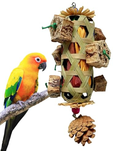 Juguetes para Aves,Forrajeo Y Masticación para Mascotas - Jaula Nueces para Periquitos,para Canarios Agapornis Cacatúas Ninfas Interior Entrenamiento Entretenimiento Juego Mental
