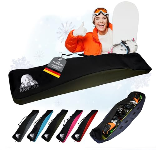 Snowboardväska – universalstorlek 170 cm x 40 cm x 14 cm – snowboardväska med tvåvägs dragkedja – vattentät snowboardförvaringsväska med bärhandtag – bordeaux (oliv)