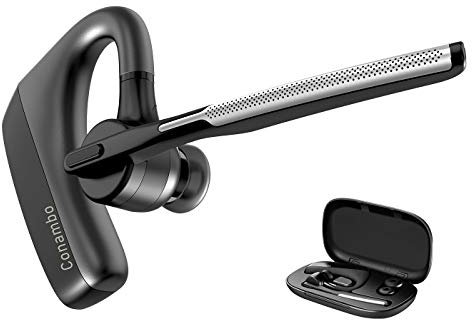 Conambo Headset Bluetooth V5.1 K18 Headset mit CVC 8.0 und ENC Dual Mic Geräuschunterdrückung, Headset mit Mikrofon für Autofahren/Büro/Geschäft für iPhone Android-16Std Talking