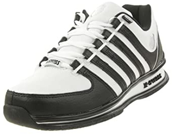K-Swiss Herren Rinzler Sneaker, White/White/Black, 41.5 EU