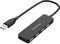 USB Hub, 4 Port Ultra-Slim USB Hub Portable Adapter High-speed Expansion Multi USB Hub Splitter Lead Adapter Cable For PC Laptop, Desktop, PS3 PS4, Xbox, Wii, MAC, NoteBook, MacBook (Black 2.0)