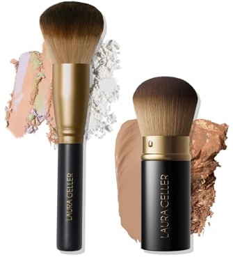 LAURA GELLER NEW YORK Blending Beauties Two-Piece Makeup Brush Gift Set for Powders and Foundation