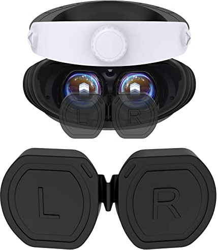 Copriobiettivo per Playstation VR2, in morbido silicone, antipolvere e antigraffio, per PSVR2, tappo ispessito per occhiali PSVR 2, lavabile, per accessori PS5 VR2 (confezione da 1)