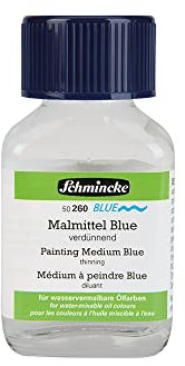 Schmincke - NORMA® Blue, 50260025, Malmittel Blue, 60 ml, verdünnendes Malmittel für wasservermalbare Ölfarben, vegan