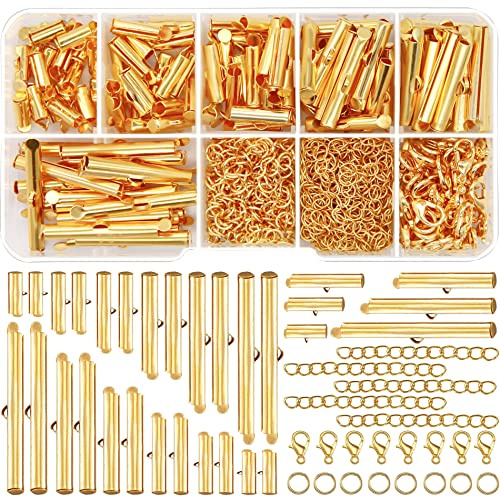EuTengHao Chiusura a cursore per telai di perline Anello di salto Chiusura aragosta Estensore di catena Gioielli per Collana Bracciale Gioielli Making