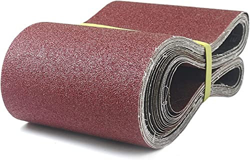 Schleifbänder 150 x 1220 mm (15 Stück), Schleifband Set Körner 80/120/150/240/400 für Bandschleifer Stationär