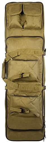Jaegvida Gewehr Weichkoffer Soft Case für Militärische Jagd Gewehr Tasche für Doppelte Schrotflinte (Braun, 100CM)