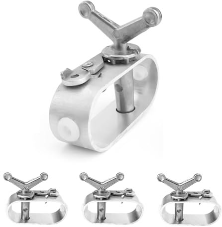 LWLWA 4 Stück Drahtseil Spanner, Aluminiumlegierung Drahtseil Spanner, Schön Einfach Bedienen, Planenspanner Kein Seil Lieferumfang Enthalten, Geeignet für Poolabdeckungen, Markisen oder Poolplanen