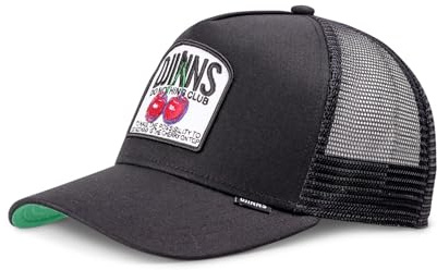 Djinns DNC Cherry Noir HFT Casquette de Camionneur Réglable